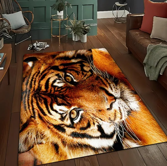 3D Printing Tablet - Tappeto con stampa tigre 3D, tappeto