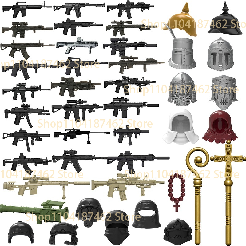 3D Printing Lego Bricks - Figurine di Soldati Militari con Attrezzature,