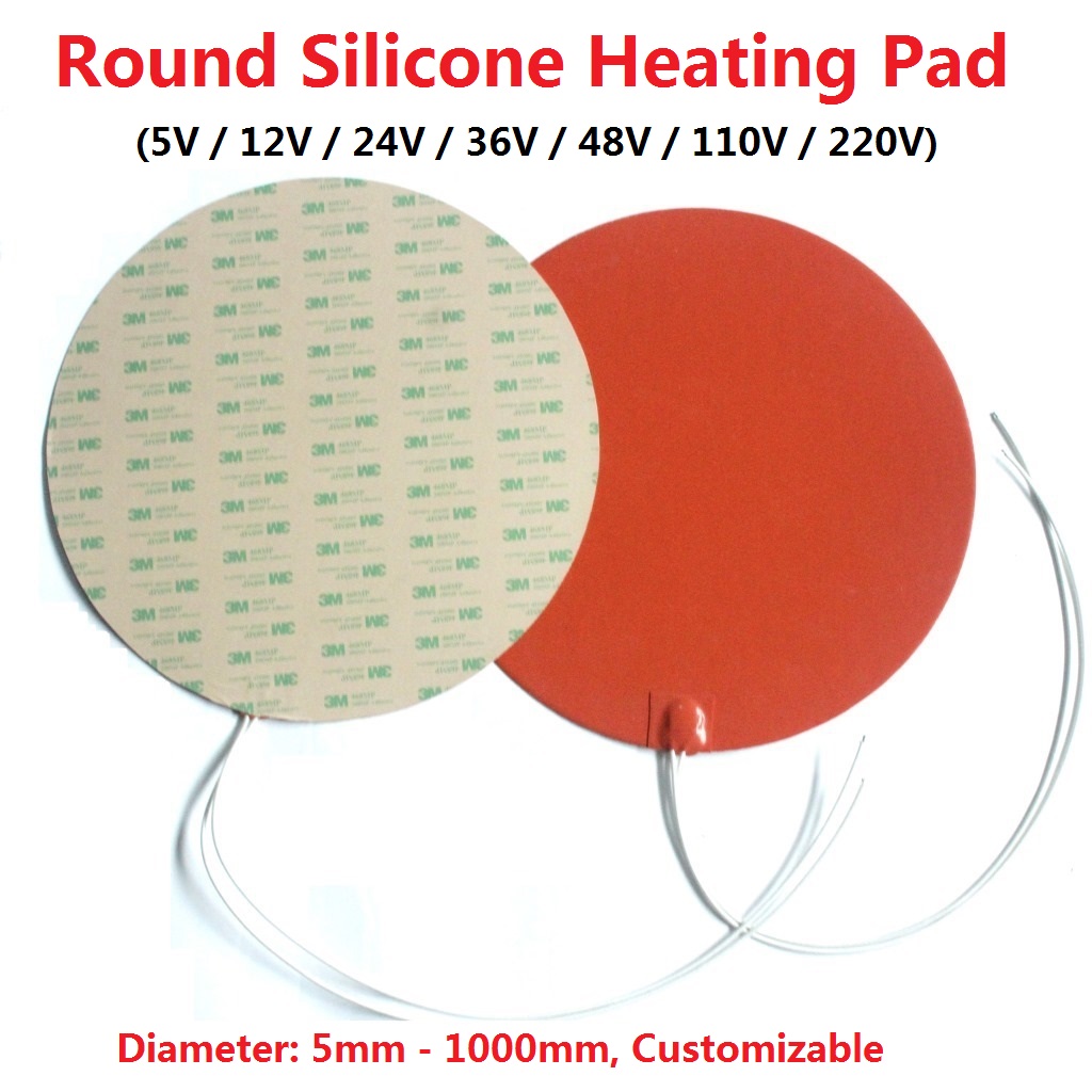3D Printing Tablet - Cuscinetti riscaldanti in silicone rotondi di