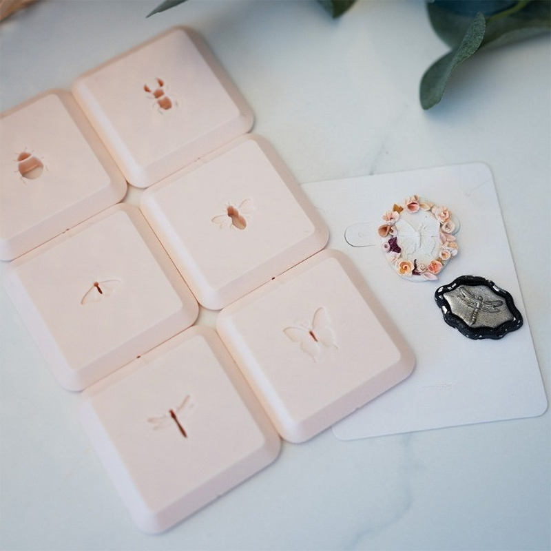 3D Printing Earrings - Stampo 3D con Motivo Insetto, Stile