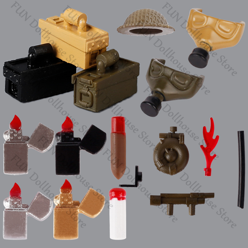 3D Printing Lego Bricks - WW2 Soldati Militari Britannici Figure Casco
