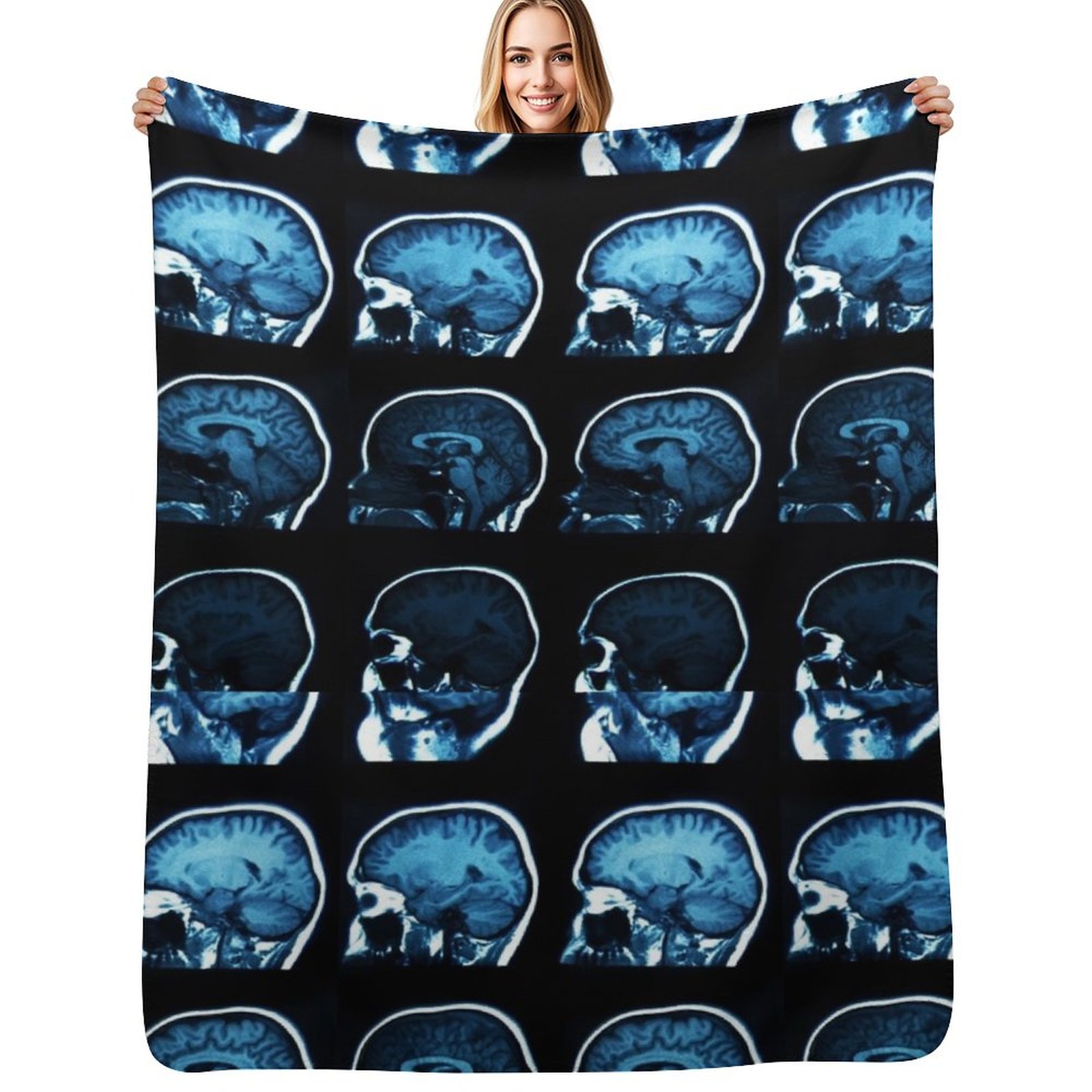 3D Printing X Ray - Coperta in flanella morbida e peluche