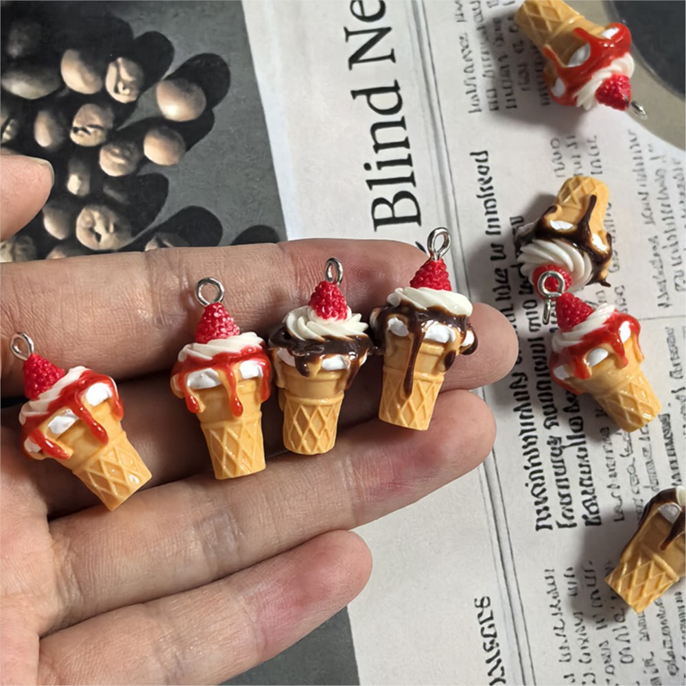 3D Printing Earrings - 10 Pezzi Simpatici Ciondoli in Resina
