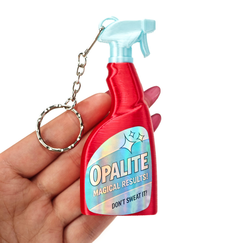 3D Printing Result - Portachiavi con Bottiglia Spray Opalite per