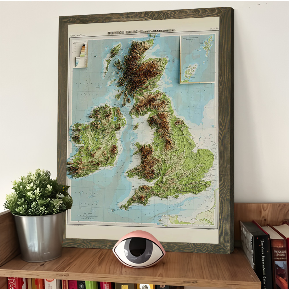 Poster con Mappa in Rilievo 3D - 3D Printing Wall recensione e prezzo