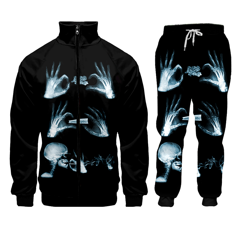 Felpa con cappuccio pantaloni  - 3D Printing X Ray recensione e prezzo