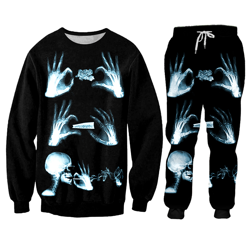 Felpa con cappuccio pantaloni  - 3D Printing X Ray recensione e prezzo