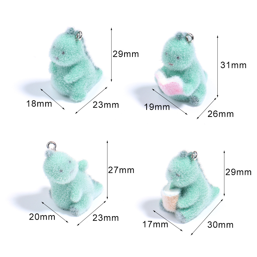 4 pezzi 3D mini ciondolo dinos - 3D Printing Earrings recensione e prezzo